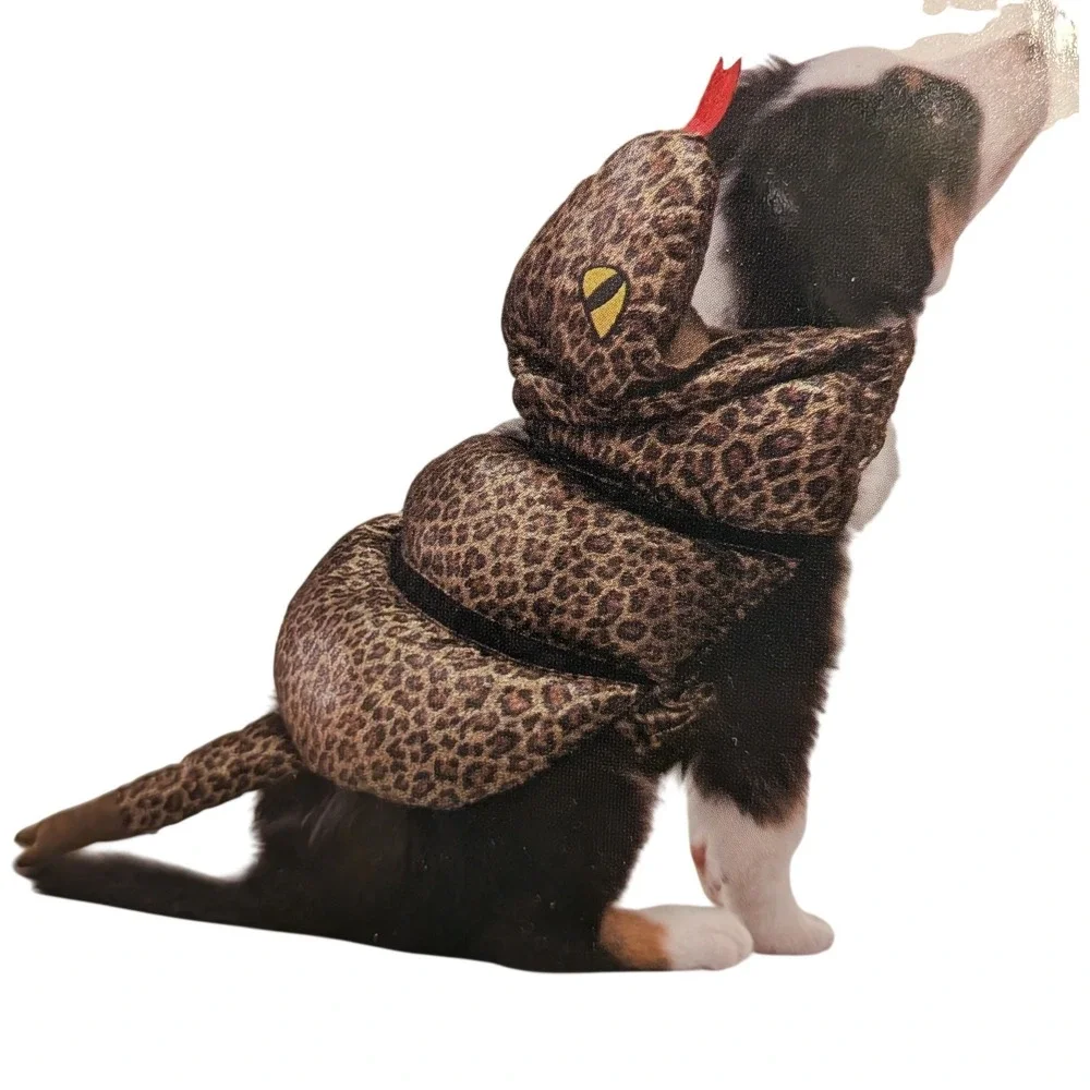 Barkwood Manor Rattlesnake Pet Costume Medium Padded Snake Dog‎ Cat NWT